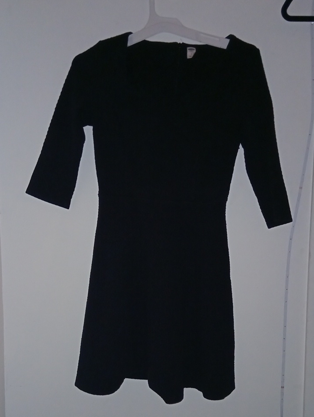 Old Navy Black Mini Fit-and-Flare Dress